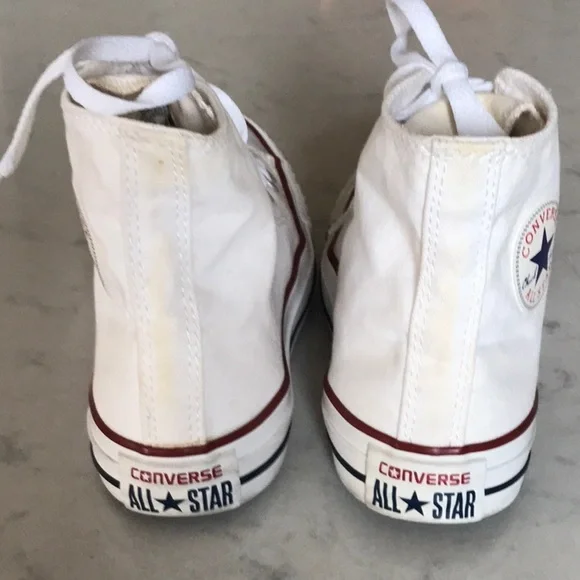 White High-Top Sneakers - Picture 4 of 5